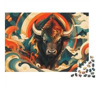 Bison Mountain Cloud Jigsaw Puzzle, 1000 Pcs For Adults