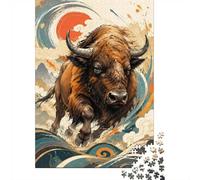 Bison Mountain Wave 1000pcs Mini Puzzle For Family Challenging