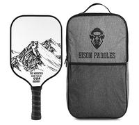 Bison Paddles: Carbon Graphite Pickleball Paddles - Lightweight Pickleball Rackets | Honeycomb Composite Core Improves Pickle Ball Placement and Increases Power | Durable Unibody Construction