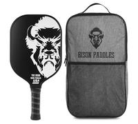 Bison Paddles: Carbon Graphite Pickleball Paddles - Lightweight Pickleball Rackets | Honeycomb Composite Core Improves Pickle Ball Placement and Increases Power | Durable Unibody Construction