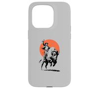 Bison Rider Cowboy Dude on an American Buffalo Case for iPhone 15 Pro