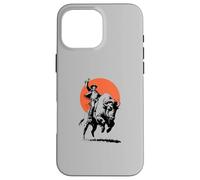 Bison Rider Cowboy Dude on an American Buffalo Case for iPhone 16 Pro Max