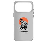 Bison Rider Cowboy Dude on an American Buffalo Case for iPhone 17 Pro Max