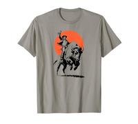 Bison Rider Cowboy Dude on an American Buffalo T-Shirt