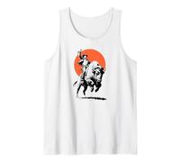 Bison Rider Cowboy Dude on an American Buffalo Tank Top