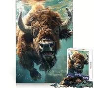 Bison Sea Puzzle for Teenagers 1000 Pieces Cognitive Recall Restful Pleasure Sharp Cut Unique Gift (38x26cm)