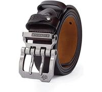 BISON SPIRIT Men's Belt Leather Waistband Casual Alloy Buckle fashion Belts.