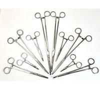 Bison Stainless Steel Fishing forceps 10" curved