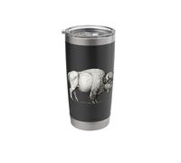 Bison Vintage Retro American Buffalo Stainless Steel Insulated Tumbler