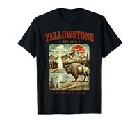 Bison Yellowstone Est 1872 National Park Value Graphic T-Shirt