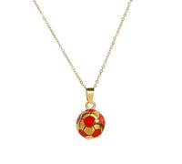 BISONBLUE Necklace Women Pendant Chain Gift Girl Men Fashion Accessories Football Necklace For Men Women Sport Long Chain Soccer Pendant Necklaces N1141216N-002