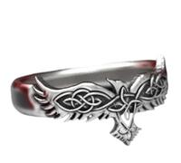 BISONBLUE Rings Ring Women Men Gift Rings For Men Fashion Mens Raven Ring Punk Accessories 7 C1331