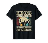 Bisons are Awesome American Buffalo Wildlife Bison T-Shirt