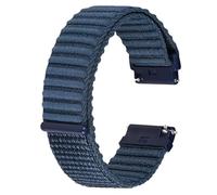 BISONSTRAP Nylon Watch Straps for Men and Women, Hook and Loop Nylon Bands, Quick Release, Adjustable Replacement Wristband, 22mm, Blue