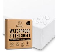 Bisoo Magic Sheet 20x33in White Waterproof Fitted Sheet for Bedside Crib