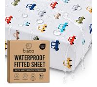 Bisoo Magic Sheet 24x50in Cars Waterproof Fitted Sheet for Cot Cot Bed