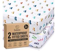 Bisoo Magic Sheet 32x52in 1 Letters + 1 Cars Fitted Sheet for Cot Cot Bed
