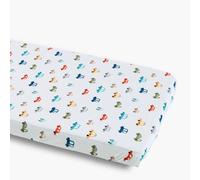 Bisoo The Magic Sheet 24x47 in / 60x120 cm - Fully Waterproof Cot Sheets 120x60 Fitted 2in1: Jersey Cotton Bed Sheet & Mattress Protector for Cot Beds - Soft, Breathable, Silent, Oeko-Tex, Cars