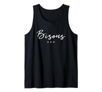 Bisous French Kisses Shirt Paris Gift Tank Top