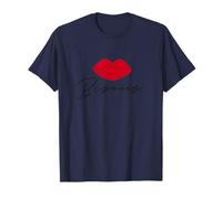 Bisous Lips Tee - French Chic Casual Graphic T-Shirt