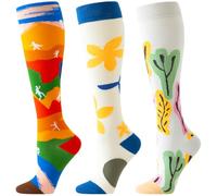 BISOUSOX Compression Socks for Women 15-20 mmHg Support Flight Socks
