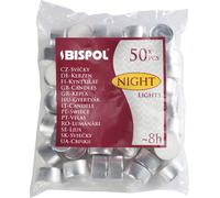 Bispol 8 Hours Tea Lights, 8 hours burning time, pack of 50, best value