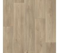 Bisque Oak Beige 2.8mm Vinyl Flooring Wood Effect Plank For Home, Office & Heavy Commercial-2M(6'6") X 2M(6'6")-4M²