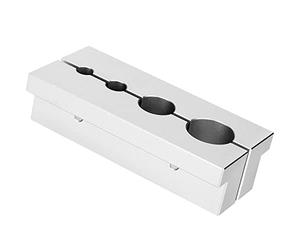 Bisrollnaa Fox Damper Clamp Vise for Grip/Grip2 Rebuild on Fox 32, 34, 36, 38, 40 - Silver Aluminium Clamp