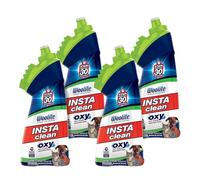 BISSELL InstaClean Oxy Pet Spot and Stain Remover with Brush Head, 4 pack, 17409