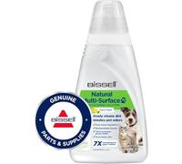 BISSELL Natural Pet Multi Surface Floor Cleaning Solution 1L, for CrossWave, SpinWave and HydroWave, Plant Based Cleaning Ingredients, Pet & Family safe, 3122, White