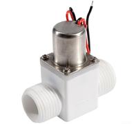 Bistable Plastic Solenoid Valve for Pulse Automatic Water Control, G1/2 Inch Compatible with Smart Toilet and Irrigation Systems, 0.02-1.0 MPa(211B Glue)