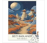 Bisti Badlands jigsaw for adults 1000 pieces | fun family activity for a rainy day at home to enjoy together with children and grandparents during the school holidays
