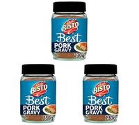 Bisto Best Pork Gravy Granules Made with Real Meat Juice 230 g Pack of 3