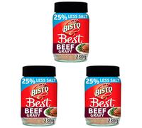 Bisto Best Reduced Salt Beef Gravy Granules Made with Real Meat Juice 230 g