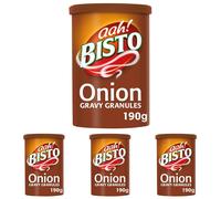 Bisto Flavoursome & Delicious Onion Gravy Granules, 190g Drum (Pack 4)