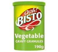 Bisto Flavoursome & Delicious Vegetable Gravy Granules, 190 g Drum (Pack of 1)
