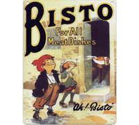 Bisto - For All Meat Dishes - Mini Metal Wall Sign