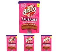 Bisto For Sausages Gravy Granules, 190 g Drum (Pack of 4)