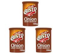 Bisto Onion Gravy Granules, 190 g Drum (3-Pack)