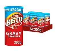 Bisto Reduced Salt Beef Gravy Granules, 300 g Drum (6-Pack)