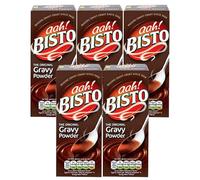 Bisto The Original Gravy Powder 200g Pack of 5 Low Sugar Low Fat Meat Veg Sauce Savoury Seasoning Sunday Roast Meal Dinner with Welari Thank You Card | (5pack) (1000g)