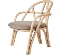 Bistra Armchair Natural Lacquered Rattan/Fustagno Limonta 002