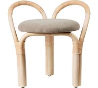 Bistra Stool Natural Lacquered Rattan/Fustagno Limonta 002