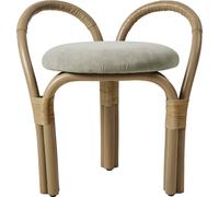 Bistra Stool Olive Stained Rattan/Fustagno Limonta 003