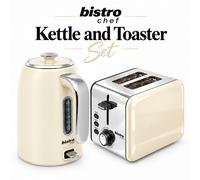 Bistro Chef 1.7L Electric Kettle & Toaster Choose Colour / Item or get the Set