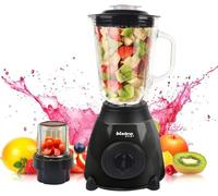 Bistro Chef Ice Nuts Crushing Mixer Blender, 2 in 1 Professional Handheld Blender 850W for Ice Crusher, Smoothie Maker, Fruit Juice, Milkshake (Black, Pack of 1 Pc)