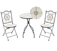 Bistro Set CARONA Metal Black