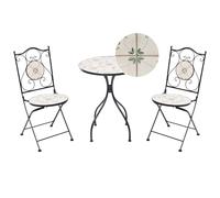 Bistro Set CARONA Metal Black