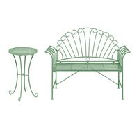 Bistro Set CAVINIA Metal Green