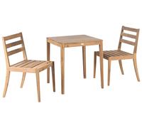 Beliani Bistro Set Chioggia Certified Acacia Wood Light Brown